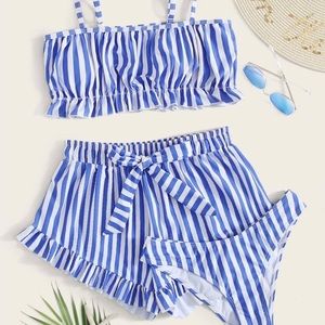 Brand new bathing suit with matching shorts